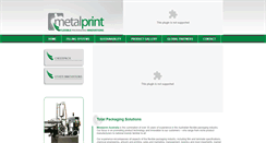 Desktop Screenshot of metalprint.com.au