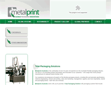 Tablet Screenshot of metalprint.com.au